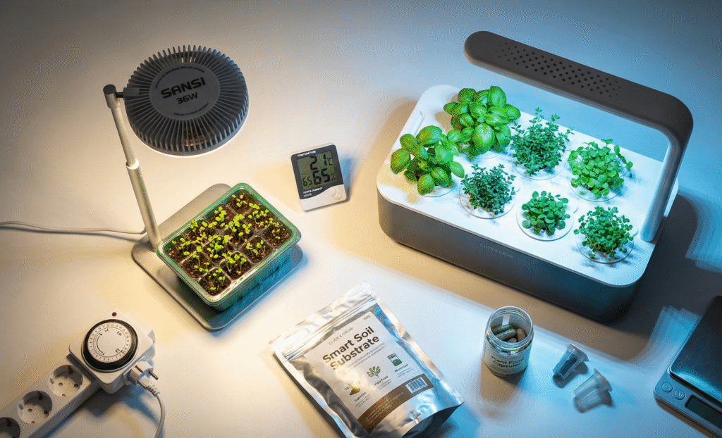 Smart Gardens & LED Wachstumsleuchten 2025