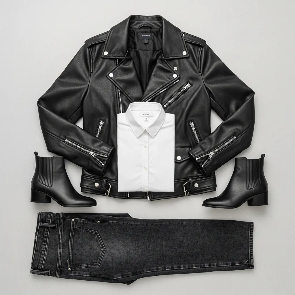 Lässige Outfit-Idee für den Herbst 2025 mit Levi's Slim Jeans, weißem T-Shirt und weißen Adidas Sneakern